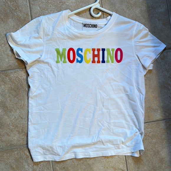 Moschino white t shirt, women’s, great condition, authentic - Picture 1 of 2